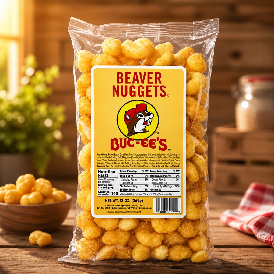 Genuine Buc-ee's Beaver Nuggets, 13oz bag
